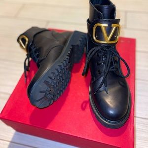 Authentic Valentino Combat Boots size 38